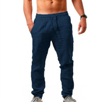 Dennis | Hose mit Kordelzug in Dunkelblau