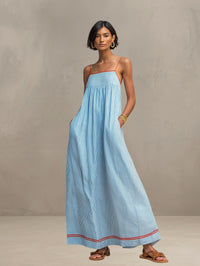 Janne | Sommer-Maxikleid in Blau