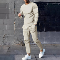 Adelard - Herren-Set mit Pullover und Hose in Beige