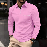 Bernard - Komfortables Langarmshirt in Rosa
