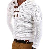 Kapuzenpullover aus gestrickter Wolle - GLENDEL in Weiß