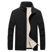 MEIKE - Fleecejacke in Schwarz