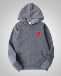 Theresa | Damen Bequemer Baumwoll Hoodie in Grau
