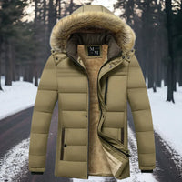 Fabian | Hochwertige Warmer Mantel in Khaki