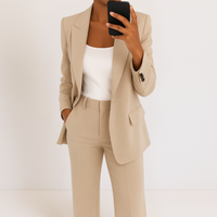 Melanie™ | Zweiteiliger Damenanzug in Beige