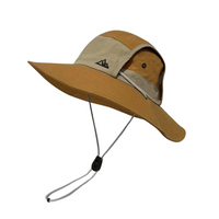 Faltbarer Outdoor-Sonnenhut mit UV-Schutz UPF 50+ in Camel