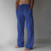 Martin - Komfortable Hose mit Zugband in Blau