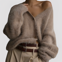 Lavena - Bequemer Pullover in Dunkelkhaki