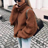 Brooke - Bequemer Rollkragenpullover in Braun