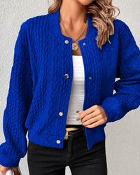 Kymbrea - Komfortable Jacke mit Knöpfen in Blau