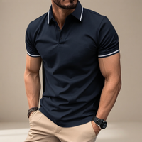 Javier - Lässiges Poloshirt in Marineblau