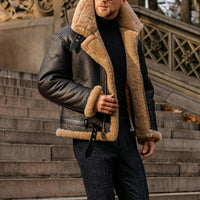 Jeffrey - Elegante, warme Jacke in Schwarz