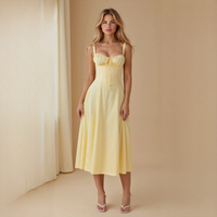 Liana - Schickes Midikleid in Gelb