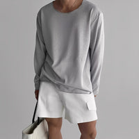 Loik - Lässiges und luftiges Sweatshirt für Herren in Grau