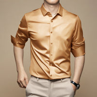 Esmaeel – Lässiges Poloshirt in Khaki