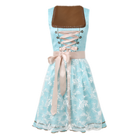 Zella - Stilvolles Dirndl im Spitzenlook in Blau