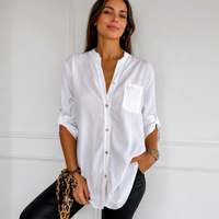 Chalise - Elegante Bluse mit Knöpfen in Weiß
