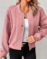 Kymbrea - Komfortable Jacke mit Knöpfen in Pink