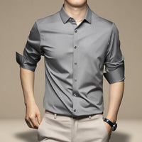 Esmaeel – Lässiges Poloshirt in Grau