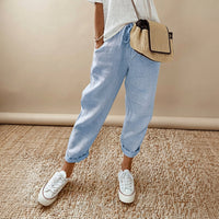 Elwyn - Atmungsaktive und Elastische Taillenhose in Blau