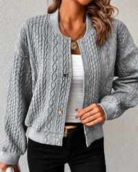 Kymbrea - Komfortable Jacke mit Knöpfen in Grau
