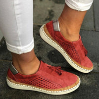 Pia | Bequeme Slip-on-Sneaker in Rot