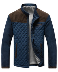 Herren Jacke mit langen Ärmeln, Taschen und Knöpfen in Braun