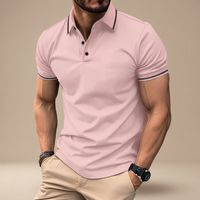 Javier - Lässiges Poloshirt in Rosa