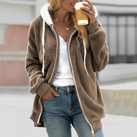 Chloe - Komfortable Damenjacke mit Kapuze in Braun