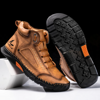 St. Moritz Leder High Top Schuhe in Wüstentarn