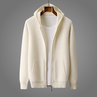 Reiner | Premium Woll-Hoodie in Creme