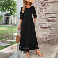 Aubrée | Figurumschmeichelndes Midi-Kleid in Schwarz
