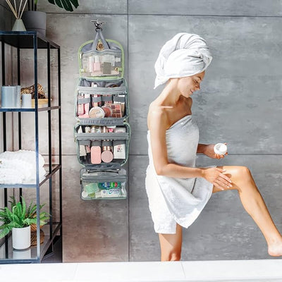 Fudus - Leder hängende Kosmetiktasche für Reisen