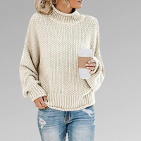 LUNA - KLASSISCHER SKANDINAVISCHER STRICKPULLOVER FÜR FRAUEN in Weiß