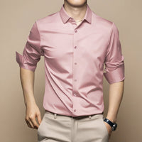 Esmaeel – Lässiges Poloshirt in Rosa