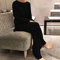 Samantha - Bequemes Set mit Hose in Schwarz