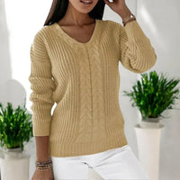 Rena | Warmer Pullover für Damen in Khaki