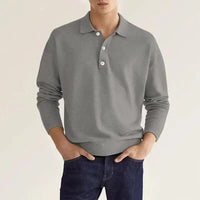 Maxim – LANGARM-POLOSHIRT in Grau