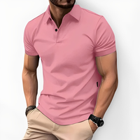 Deacon - Komfortables Poloshirt in Rosa