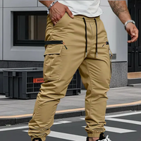 Mika | Cargo Stretch Jogger Hose in Khaki