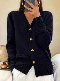 Indine - Strickjacke für Frauen in Schwarz