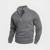 Wiley - Komfortables Herren-Sweatshirt mit Zipper in Grau