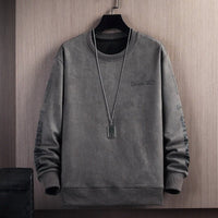 Niko - Eleganter Winterpullover für Männer in Dunkelgrau