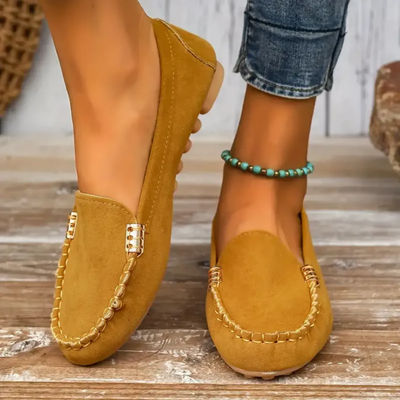 Monami | Metallen Dekor Loafer - Casual Slip-On Flats