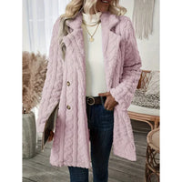 Carey – Strickmantel für Frauen in Rosa