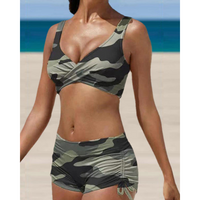 Korrigierende und Bequeme Bikini in Camouflage