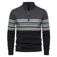 JUDE | Hochwertiger Pullover mit Retro-Kassetten in Grau