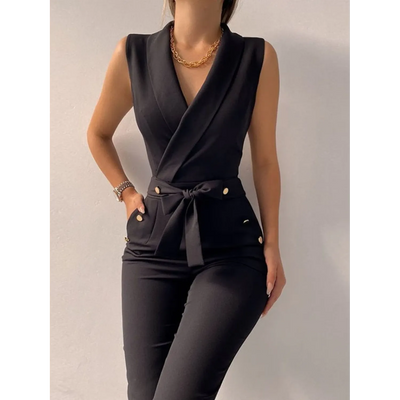 Sassie | Eleganter Langer Jumpsuit