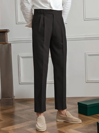 Max | Premium Plissierte Hosen in Schwarz