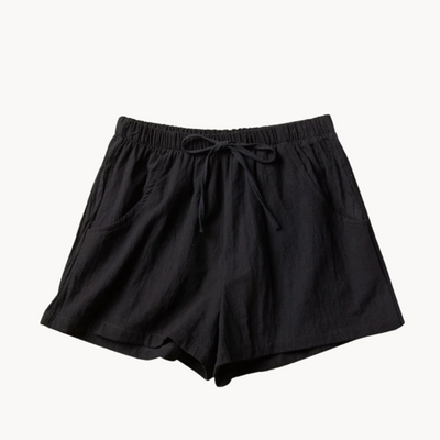 Elore | Schräge Taschen Leinen Shorts